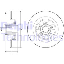 Disque frein delphi d'occasion  Vesoul