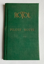 Rotol pilots notes for sale  WIMBORNE