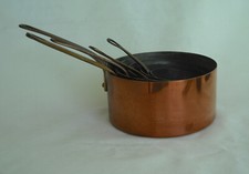 Série casserolles cuivre d'occasion Série casserolles cuivre d'occasion  Morteaux-Coulibœuf