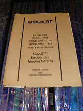 Acoustat model one for sale  Portland