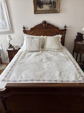Colcha queen size estilo Provence com fronhas de travesseiro combinando comprar usado  Enviando para Brazil