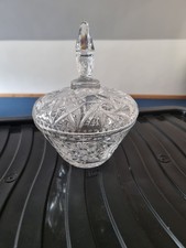 Crystal glass dish for sale  LOUTH