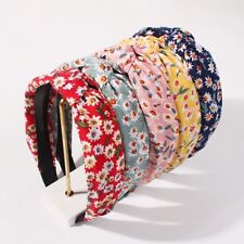 Wide floral headband for sale  RUGBY