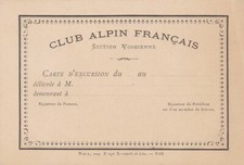 Carte excursion club d'occasion  Angers-