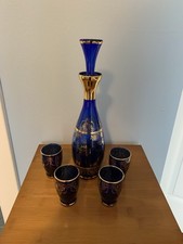 Vintage bohemian cobalt for sale  GLASGOW