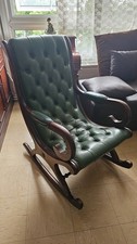 Vintage green leather for sale  LEICESTER
