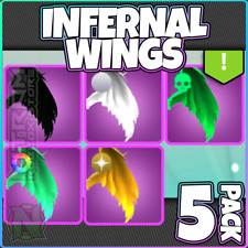 Usado, Roblox World Zero - INFERNAL WINGS - PACOTE COM 5 comprar usado  Enviando para Brazil