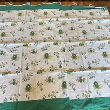 Conjunto vintage de 2 painéis de cortina de cozinha verdes feitos à mão ~23x33” comprar usado  Enviando para Brazil