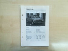 Daihatsu Charade 1978 Technical Data; Repair Manual Handbuch Instrukcja Naprawy na sprzedaż  PL
