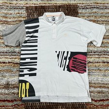 Usado, Camisa polo masculina branca vintage Nike Agassi Challenge Court estampa gráfica GG comprar usado  Enviando para Brazil