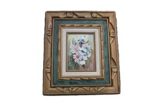 Framed floral oil for sale  Eaton