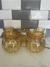 Vintage amber glass for sale  WIGAN