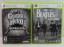 Guitar Hero Metallica Microsoft Xbox 360 e Rockband The Beatles Ambos TESTADOS NA CIB  comprar usado  Enviando para Brazil