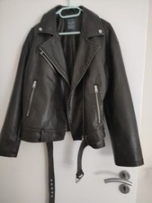 Lederjacke bikerlook lederimit gebraucht kaufen  Hamburg