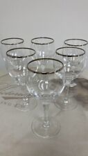 set wine 6 crystal silver for sale  Reedsville