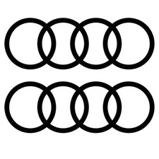 Audi Ringe Aufkleber (2xStk) 20x7 CM, usado comprar usado  Enviando para Brazil