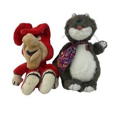 Pelúcia vintage Domino's Pizza Mascote Yo Noid & Hallmark Purrssonality marrom gato  comprar usado  Enviando para Brazil