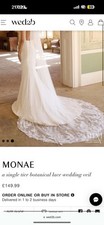 Monae wedding veil for sale  NESTON