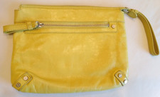 Leather clutch bag for sale  OTLEY