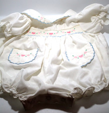 Camiseta Vintage Bebê Menina 3-6 Meses Corações Rosa Acabamento Azul, usado comprar usado  Enviando para Brazil