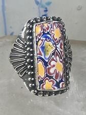 Millefiori floral ring for sale  Raymond