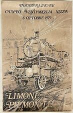 Poster vintage inaugurazione usato  Torino