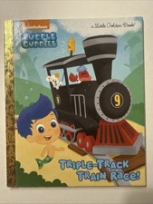 A Little Golden Book Bubble Guppies Triple Track Train Race 2015 Nickelodeon comprar usado  Enviando para Brazil