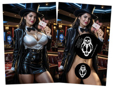 Zatanna G ¡JUEGO DOBLE CARA!  con certificado de autenticidad a juego #s Ltd 100 Deviant Nation segunda mano  Embacar hacia Mexico