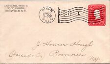 GOLDPATH: PAPELARIA POSTAL DOS EUA 1904 DIXON,IL.FLAG CANCEL, 2C CV675_P30, usado comprar usado  Enviando para Brazil