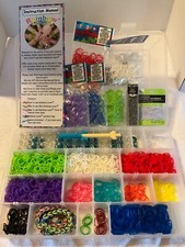 Kit de tear arco-íris em caixa organizadora com seis pulseiras completas comprar usado  Enviando para Brazil