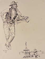 Charles russell sketch for sale  McAdoo