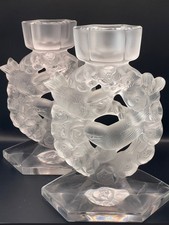 Bougeoirs lalique mésanges d'occasion  Locminé