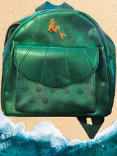 Mini mochila Disney princesa pequena sereia Bioworld verde-azulado brilhante comprar usado  Enviando para Brazil