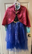 Fantasia de Halloween Frozen Anna vestido azul e capa fantasia cosplay menina 7-8 Disney Store , usado comprar usado  Enviando para Brazil