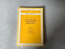 Grammaire araméen biblique d'occasion Grammaire araméen biblique d'occasion  Eyguières