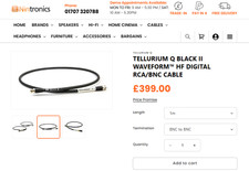 Tellurium black waveform for sale  LONDON