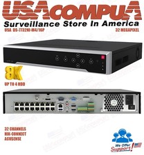 32 Canais NVR USA7732M424P POE PORT Plug & Play H.265+ Sem Disco Rígido comprar usado  Enviando para Brazil