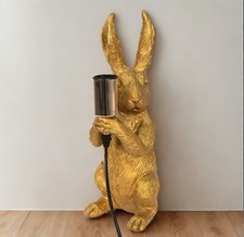 Goldene hasen tischlampe gebraucht kaufen  Kiel