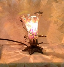 blown glass accent table lamp for sale  Topeka