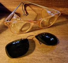 Óculos de sol vintage amarelo steampunk Cesco Google com clipe  comprar usado  Enviando para Brazil