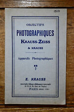 Catalogue krauss zeiss d'occasion  Expédié en Belgium