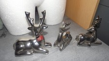Deko silber hirsch gebraucht kaufen  Nettetal