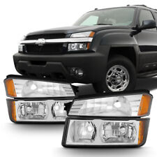 2002-2006 Chevy Avalanche [revestimento da carroceria] Faróis +Lâmpadas de sinalização de para-choque 02-06 comprar usado  Enviando para Brazil