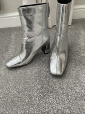 Silver ankle boot for sale  CHORLEY