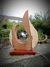 Holzlampe baumscheibe kernahor gebraucht kaufen  Annaberg-Buchholz, Mildenau