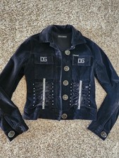 Jaqueta preta vintage feminina Dolce & Gabbana feita na Itália, tamanho P comprar usado  Enviando para Brazil