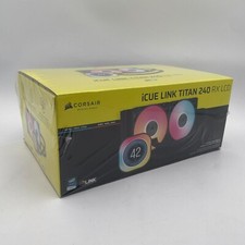 Usado, Refrigerador de CPU líquido Corsair iCUE Link Titan 240 RX LCD preto CW-9061022-WW comprar usado  Enviando para Brazil