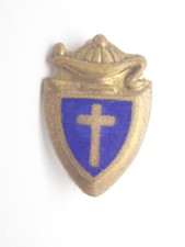 Broche de lapela vintage tom dourado cruz com lanterna comprar usado  Enviando para Brazil