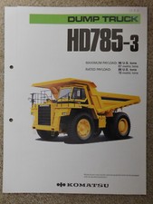 Prospekt komatsu hd785 gebraucht kaufen  Hamburg