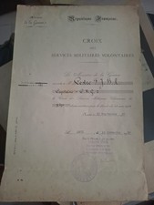 Diplome croix services d'occasion  Paris XVII